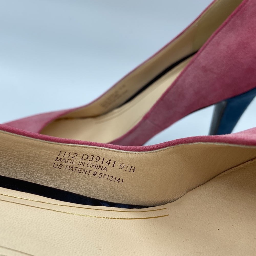 COLE HAAN Suede Platform Pumps Heels 9.5B NIKE AIR - Picture 9 of 15